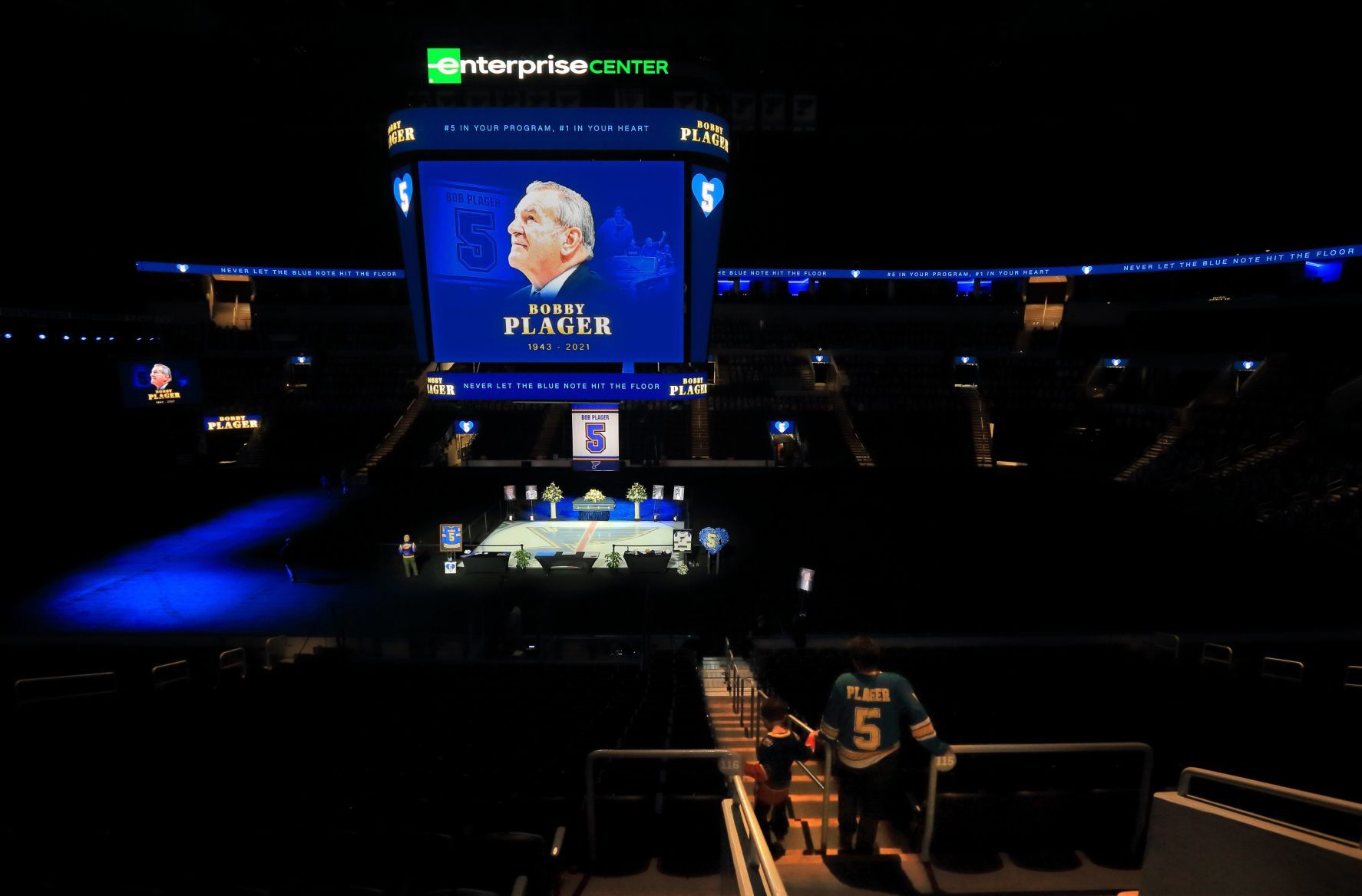 Memorial for Bobby Plager at the Enterprise Center